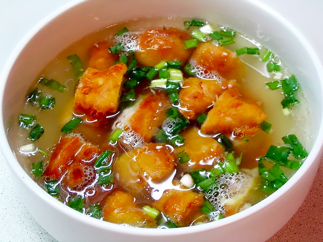 Бульон с наггетсами