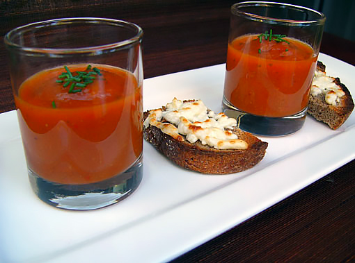 Суп из запеченных овощей с тремя способами подачи