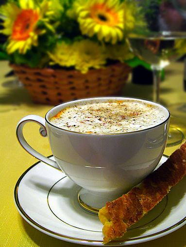 Суп из запеченных овощей с тремя способами подачи