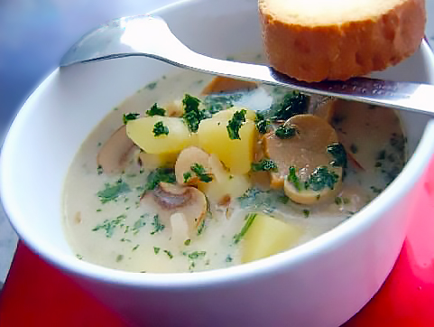 Картофельник с шампиньонами