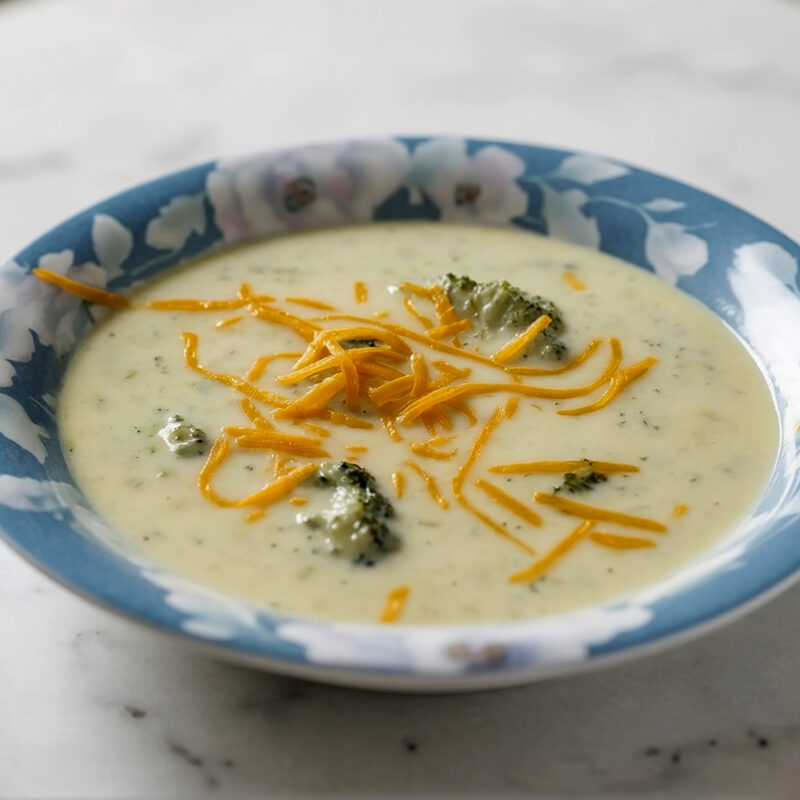 Суп с сыром и брокколи