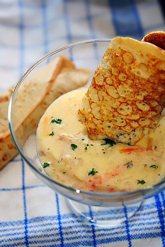 Быстрый рыбный суп