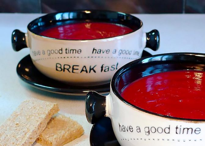 Свекольник с запеченными овощами