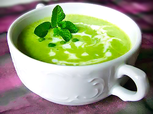 Гороховый суп с мятой