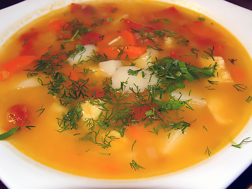 Суп с красной чечевицей