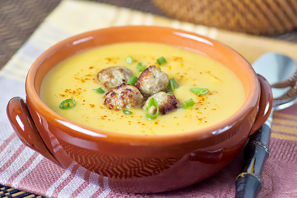 Суп-пюре из пастернака и тыквы