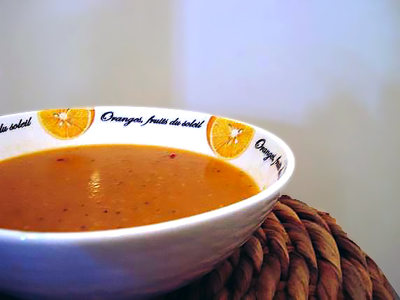 Суп-пюре из красной чечевицы