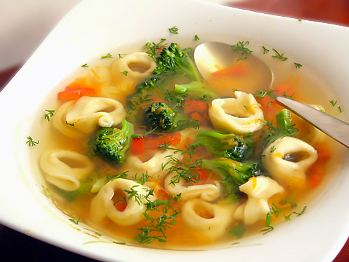 Суп с тортеллини