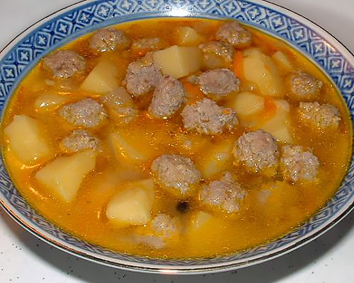 Суп с фрикадельками