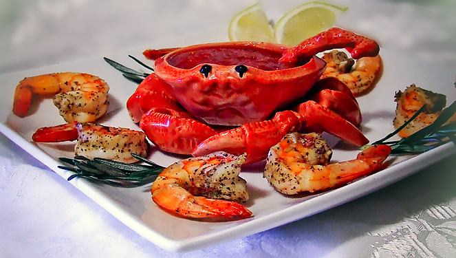 Запеченные креветки