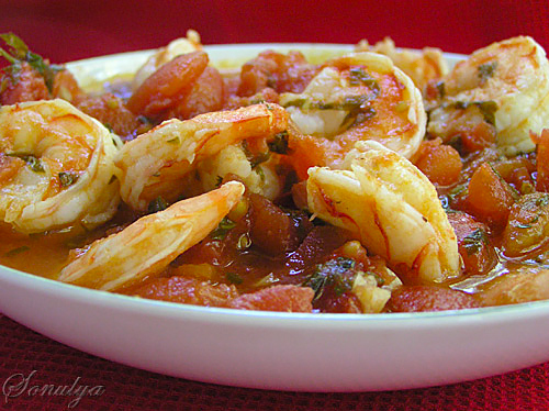 Томатный соус с креветками