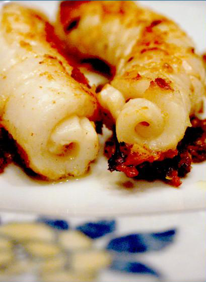 Жареные шишки из кальмаров