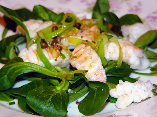 Салат с лобстером