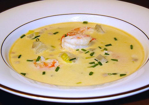 Густой суп с креветками из штата Мэн (Maine Shrimp Chowder)