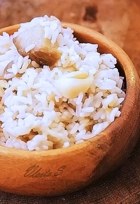 Плов с баклажанами