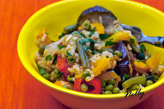 Тушеные овощи с рисом (Arroz con Verduras)