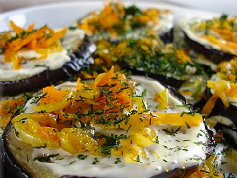 Холодная закуска из баклажанов