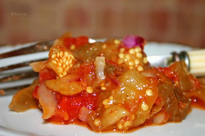 Салат с баклажанами "Пляжный"