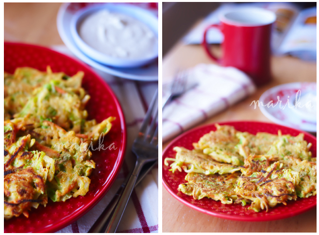 Овощные оладьи