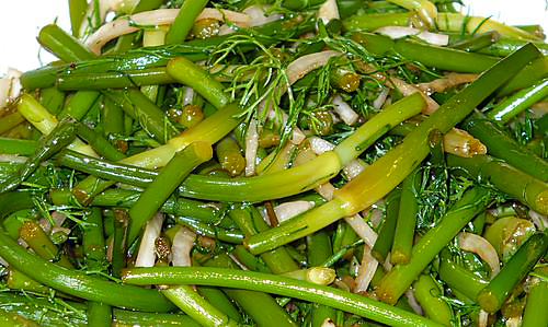 Маринованные чесночные стрелки