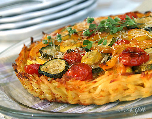 Летний овощной тарт