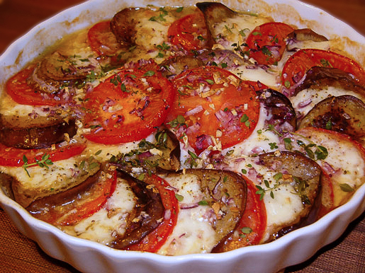 Запеченные овощи с сыром