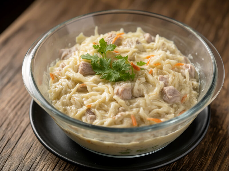 Свинина с квашеной капустой в микроволновке