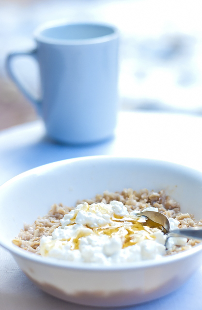 Овсяная каша в микроволновке