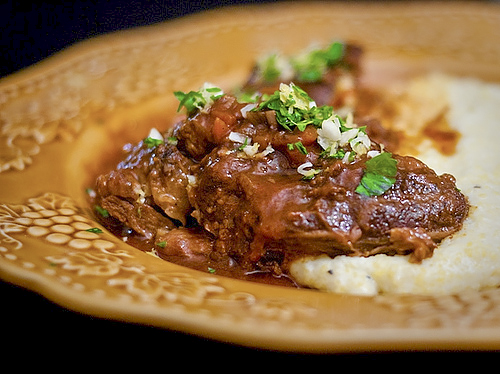 Полента с горгонзолой