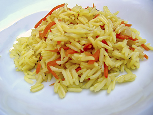 Рис с шафраном