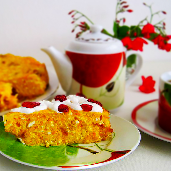 Запеканка из тыквы с творогом