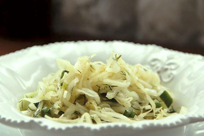 Острый капустный салат