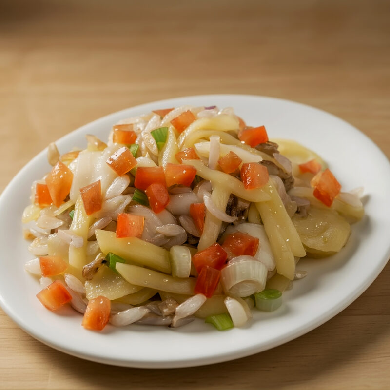 Картофельный салат с семечками
