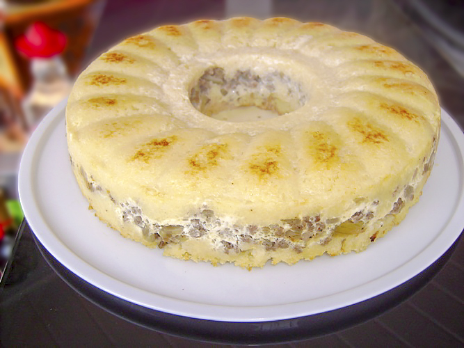 Запеканка из кускуса и фарша