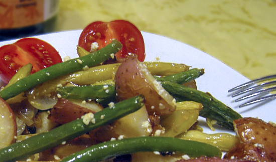 Салат из запеченного картофеля