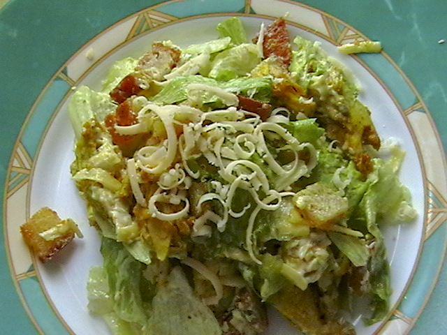 Салат "Цезарь" с куриной грудкой