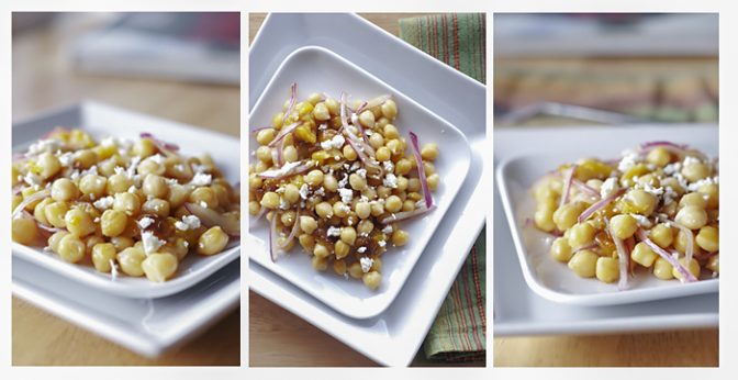 Салат с нутом и болгарским перцем