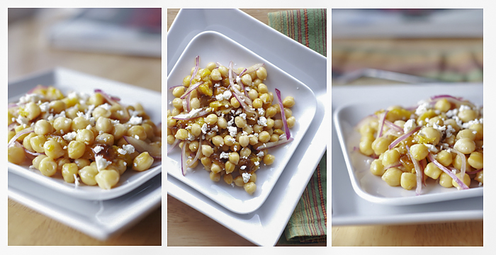 Салат с нутом и болгарским перцем