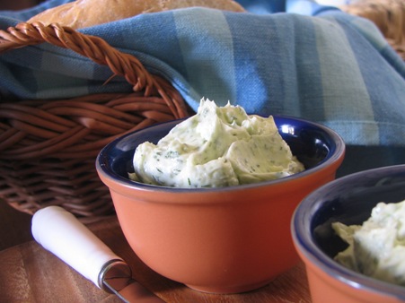 Чесночно-укропное масло