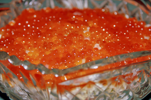 Салат с икрой