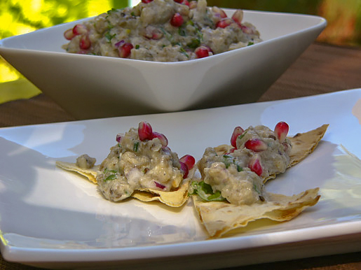 Релиш из баклажанов с зернами граната