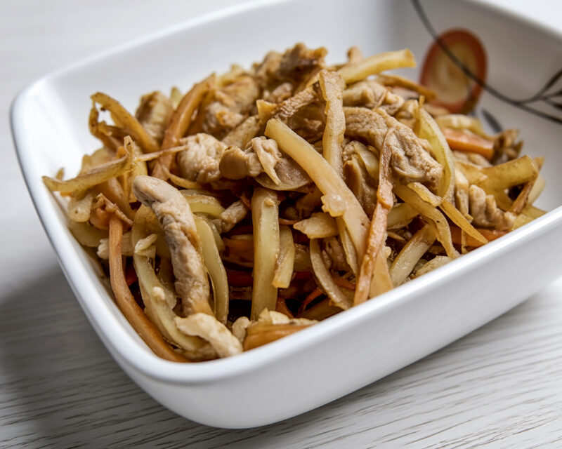 Корейский салат с мясом