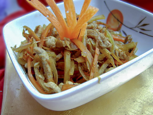 Корейский салат с мясом