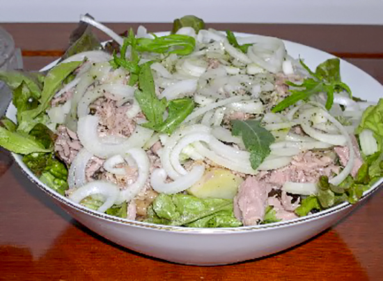 Тосканский салат с тунцом