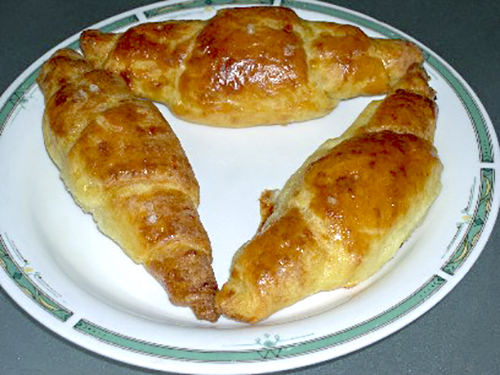 Творожно-сырные рогалики