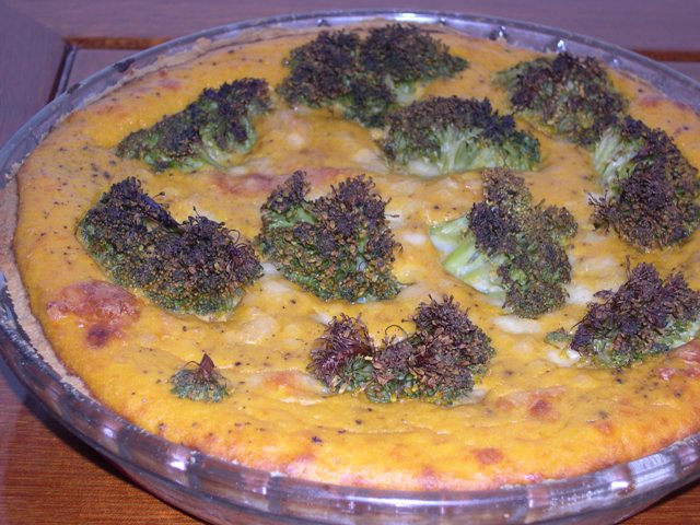 Киш с бататом