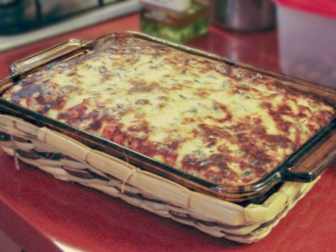 Запеканка с грибами и болгарским перцем