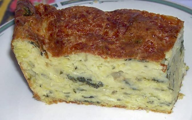 Запеканка с луком-пореем