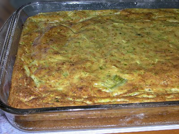 Простая кабачковая запеканка