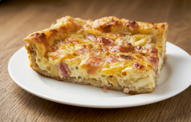 Киш с сыром куломье (Quiche au coulommiers)